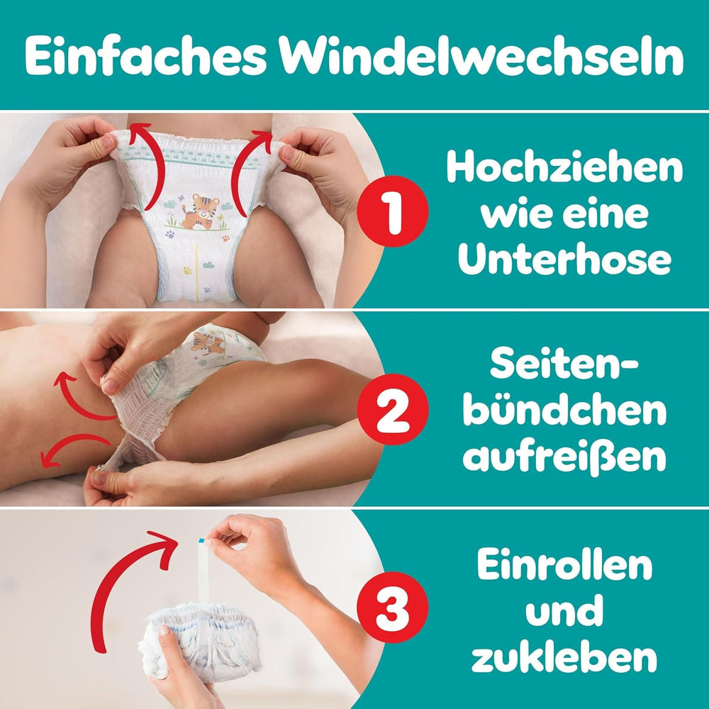 Pampers Baby-Dry Pants Größe 5, 160 Stück, 11kg-17kg, 360° auslaufsichere Passform für Tag und Nacht