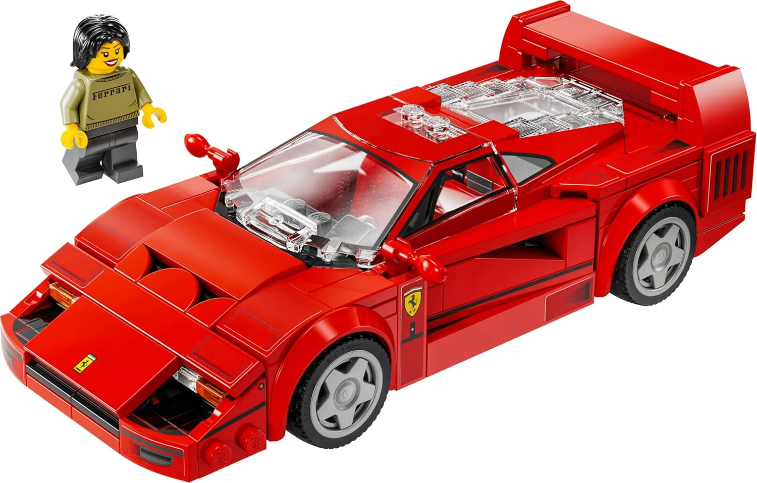 LEGO Speed Champions Ferrari F40 Supersportwagen, Spielset mit baubarem Spielzeugauto und Minifiguren-Fahrer, Sammelbauset für Kinder, Geschenk für Jungen und Mädchen 76934 Bausets Besuchen Sie den LEGO-Store