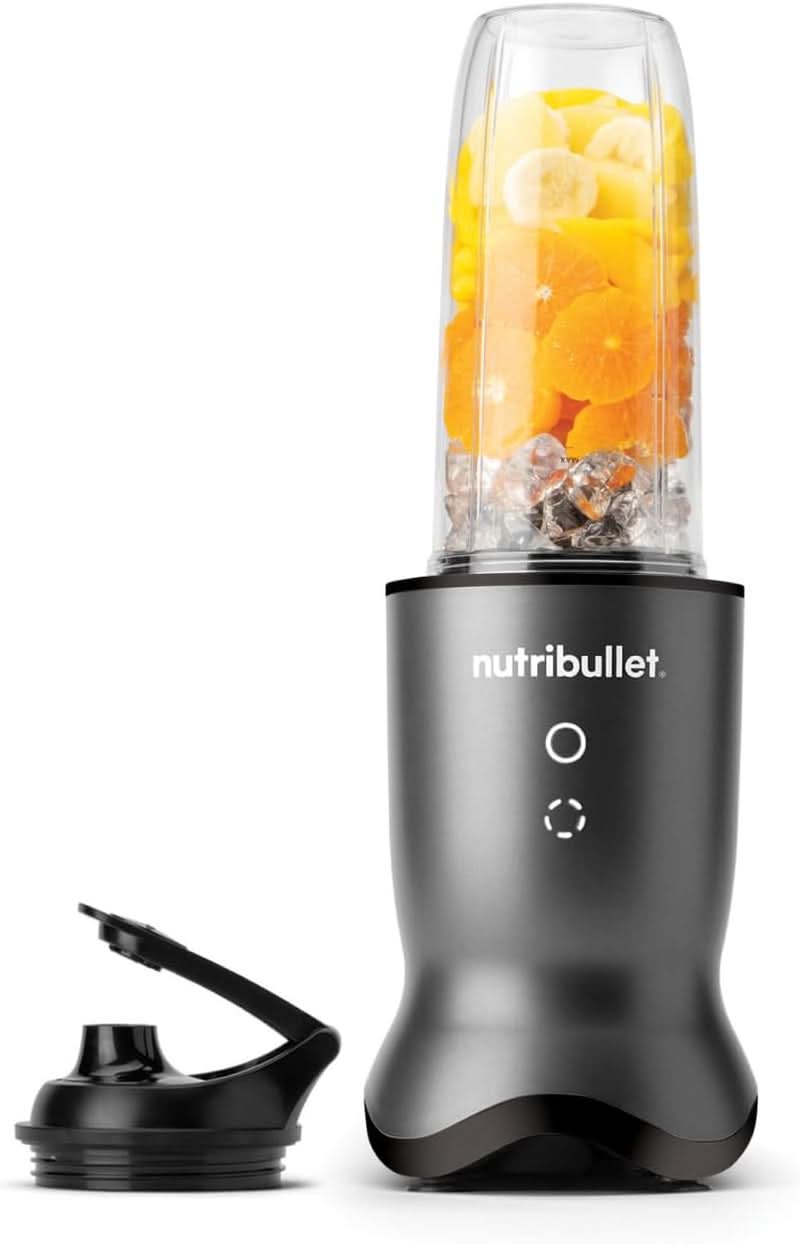 Nutribullet Personal Blender, Der leistungsstärkste Mixer Für Eine Portion, 1000 Watt Und Leiser Motor, 900 Ml Becher Aus Tritan Renew, Leuchtende Touch Bedienknöpfe, Dunkel Grau Bucatarie Naty Shop Dunkel Grau 1000W
