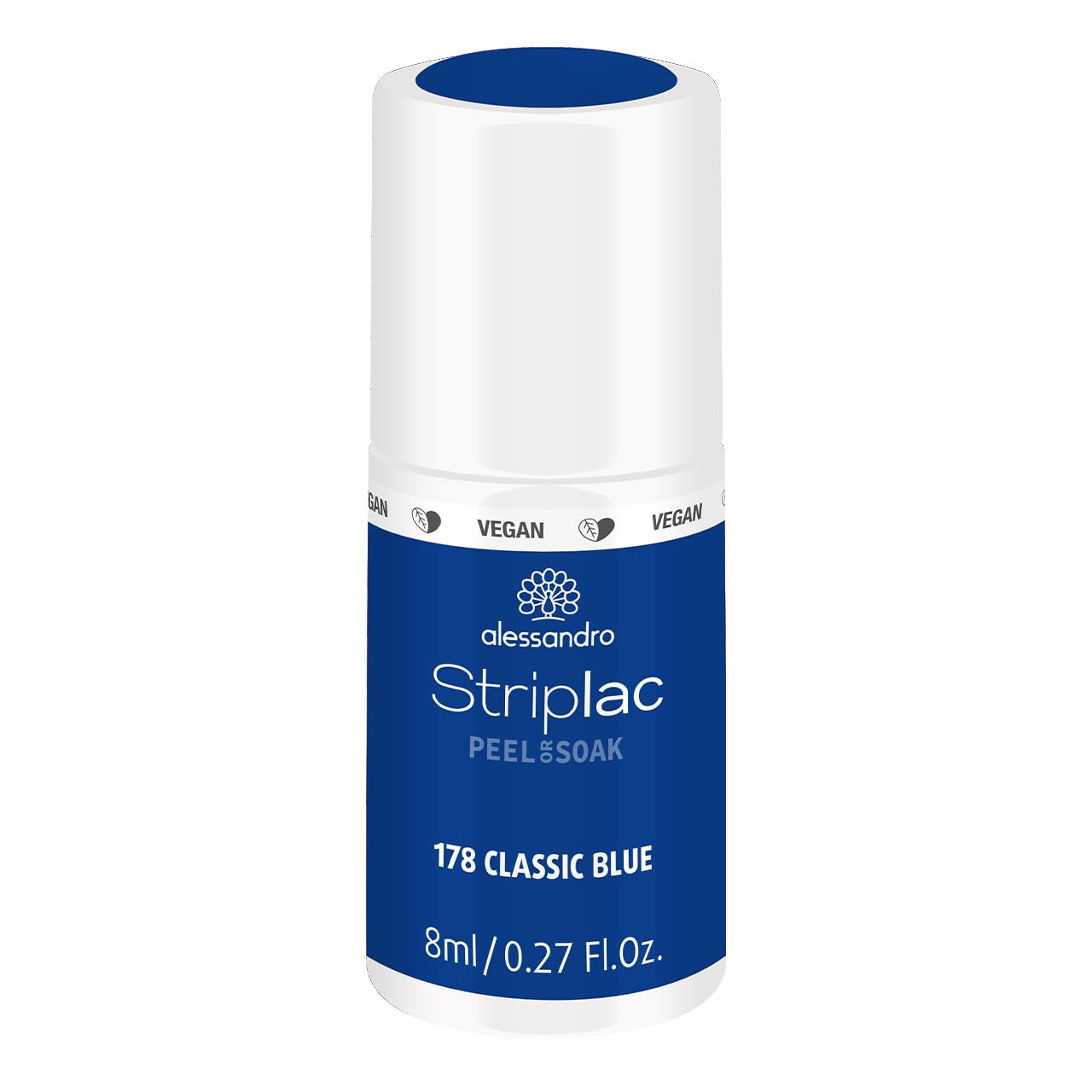 UV-Nagellack alessandro Striplac Lavender Lemonade – Zart und langanhaltend – Einfache Entfernung dank der Entfernungstechnologie – Vegan und tierversuchsfrei – 8 ml