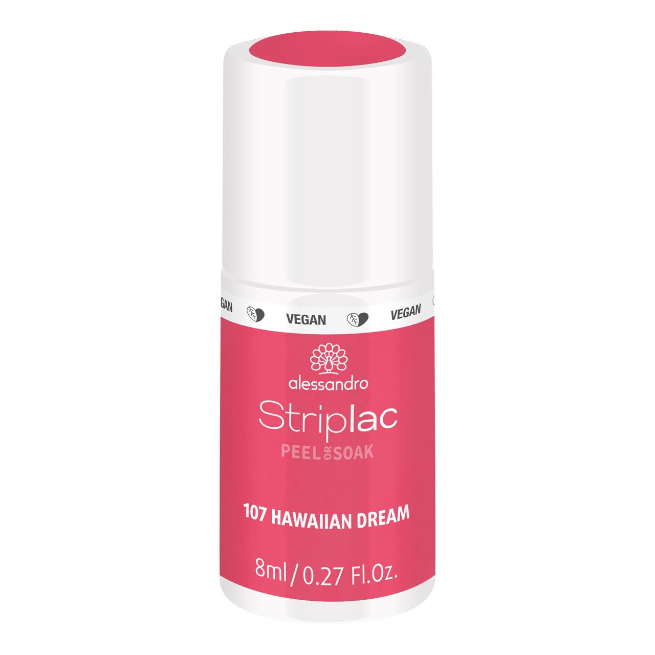 Alessandro Striplac Hawaiian Dream UV-Nagellack – Zart und langlebig – Einfache Entfernung dank Peel-Off-Entfernungstechnologie – Vegan und tierversuchsfrei – 8 ml