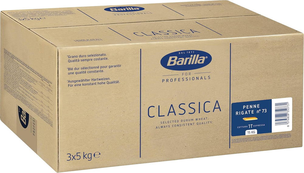 Penne Rigate Barilla Hartweizennudeln n. 73 – 1er-Packung (1x5kg)