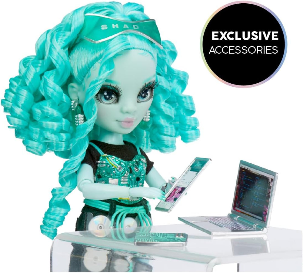 Rainbow High Shadow High Serie 3 – Berrie Skies – Grüne Modepuppe – Modisches Outfit und mehr als 10 bunte Spielaccessoires – Ideal für Kinder von 4–12 Jahren und Sammler