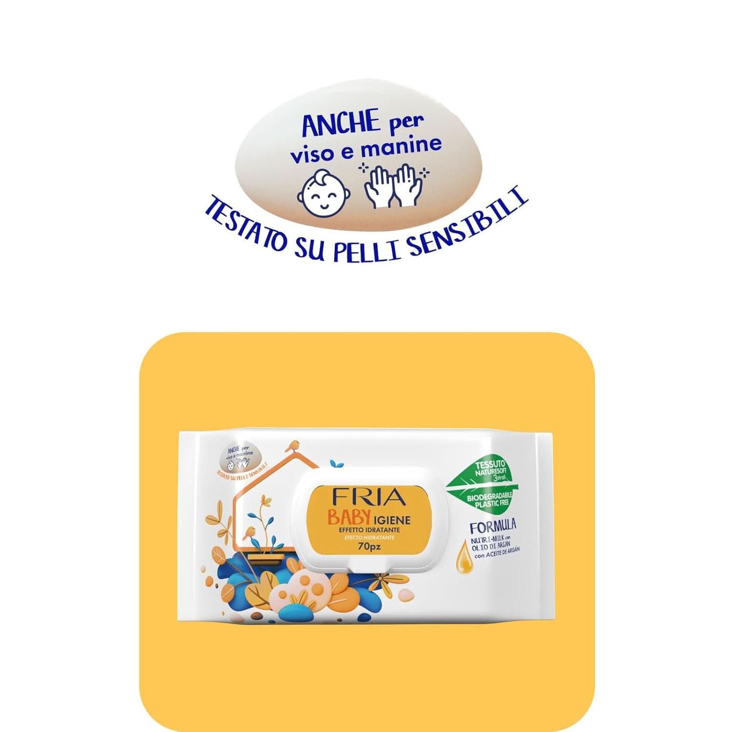 Packung mit 70 Feuchttüchern Baby Wet Wipes Naty Shop