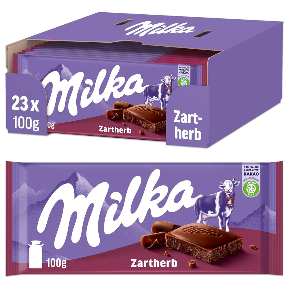 Milka Cow Spots – Alpenmilchschokolade mit weißer Schokolade im Kuhspot-Design – 24 x 90g