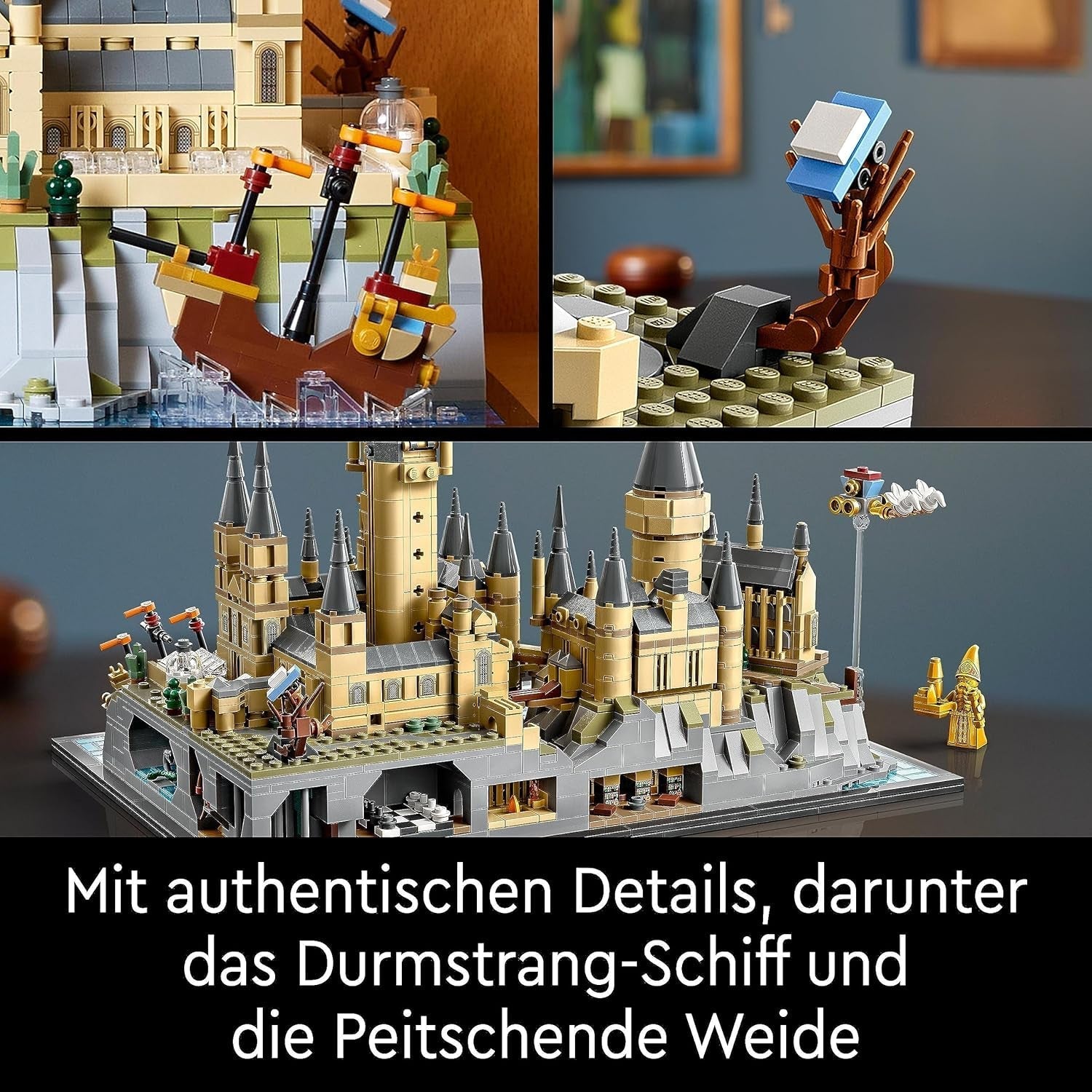 Schloss Hogwarts LEGO Harry Potter mit Schlossflügeln – Sammlungsset für Erwachsene, einschließlich Hauptturm und astronomischem Turm, Kammer des Schreckens und Architekten-Minifigur – Geschenk für Frauen – 76419 Bausätze Besuchen Sie den LEGO-Store