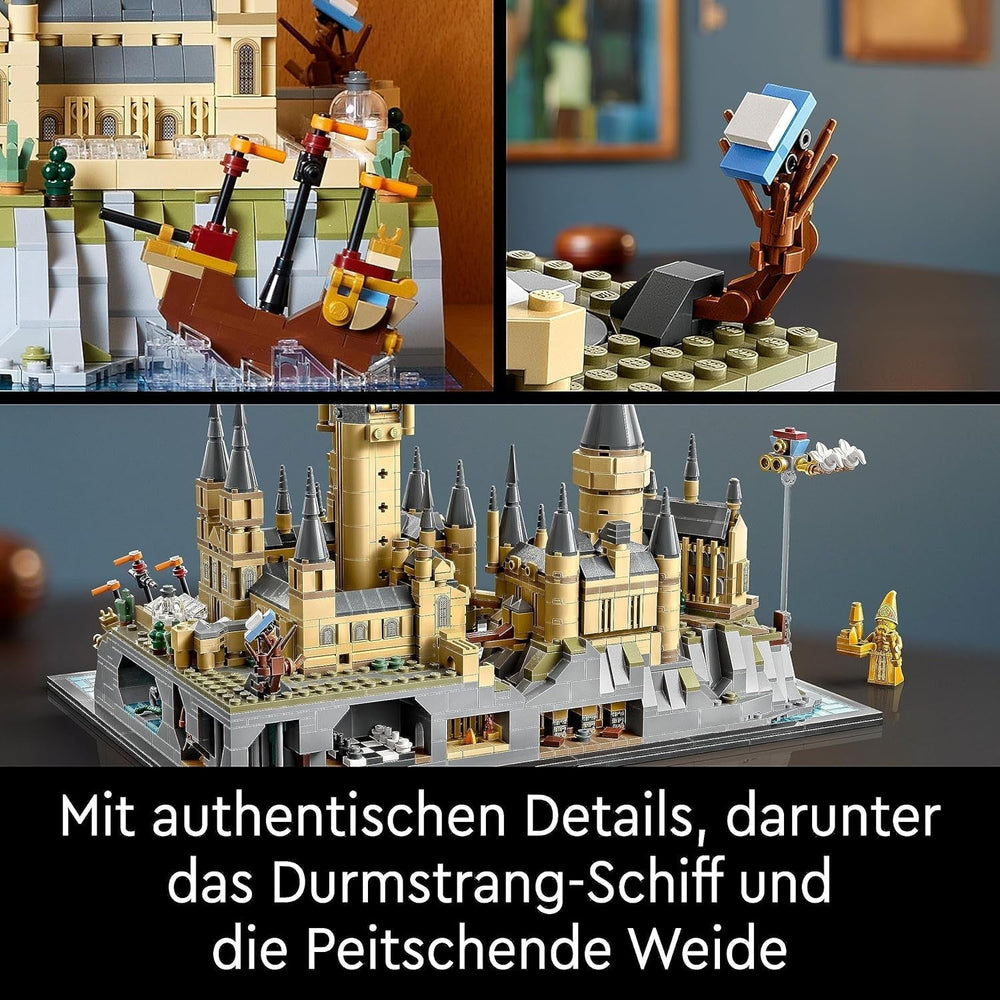 Schloss Hogwarts LEGO Harry Potter mit Schlossflügeln – Sammlungsset für Erwachsene, einschließlich Hauptturm und astronomischem Turm, Kammer des Schreckens und Architekten-Minifigur – Geschenk für Frauen – 76419 Bausätze Besuchen Sie den LEGO-Store