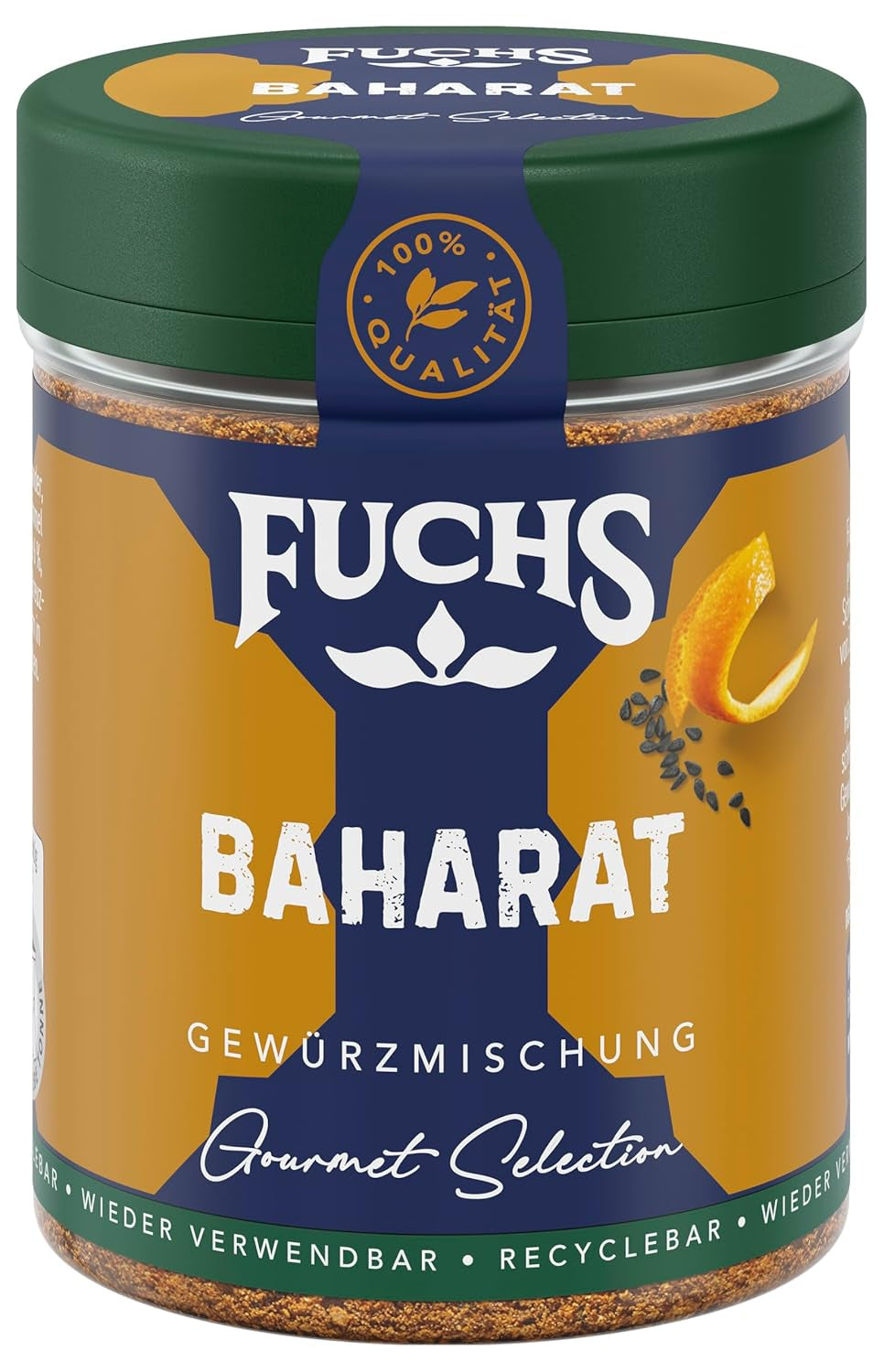Fuchs Gewürze Gourmet Selection Naher Osten-Afrika – Dukkah Gewürzmischung, nachfüllbarer Gewürz Mix, zum Verfeinern von Fisch und Lamm, vegan, 50 g