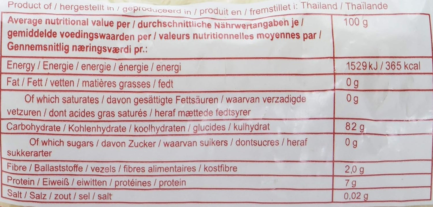 THAILAND - Reisnudeln, (1 X 200 GR)