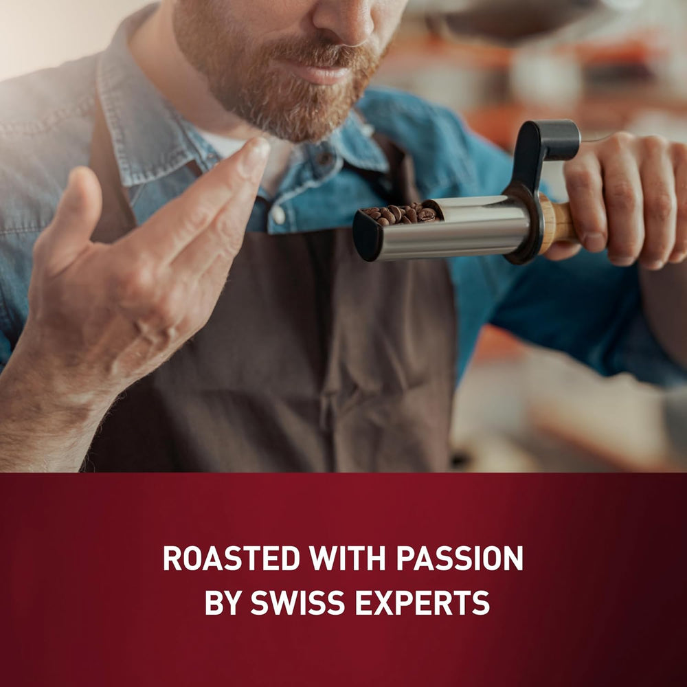 Schwiizer Schüümli Intenso, capsulă, cafea măcinată 1kg - Intensitate 4/5 - certificat UTZ (pachet de 4)