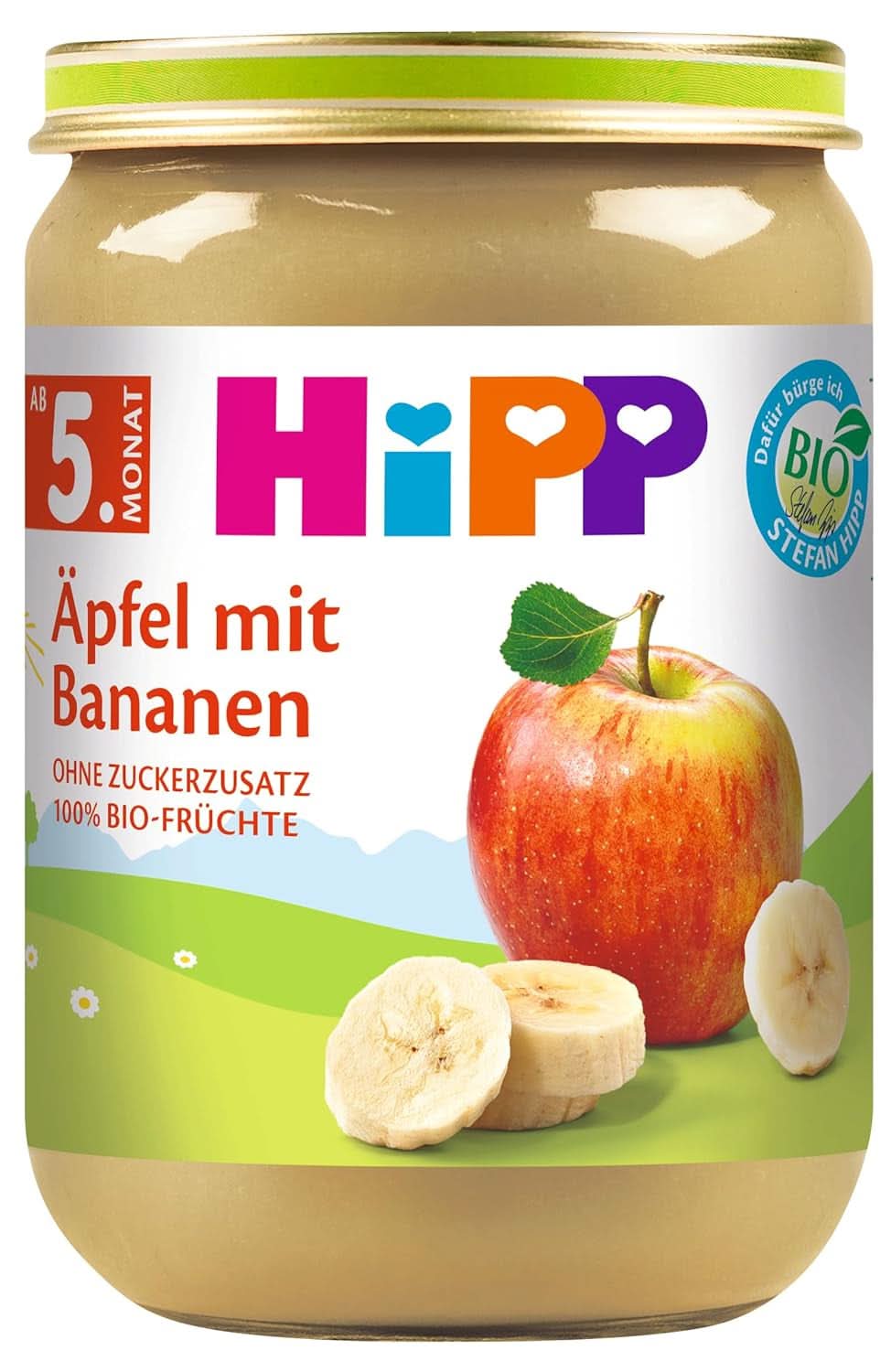 Hipp für kleine Feinschmecker, Nektarinen in Äpfeln und Mangos, ohne Zuckerzusatz, 6 x 190 Gramm Mutter und Kind Naty Shop 6 x 190 Gramm Multifruct