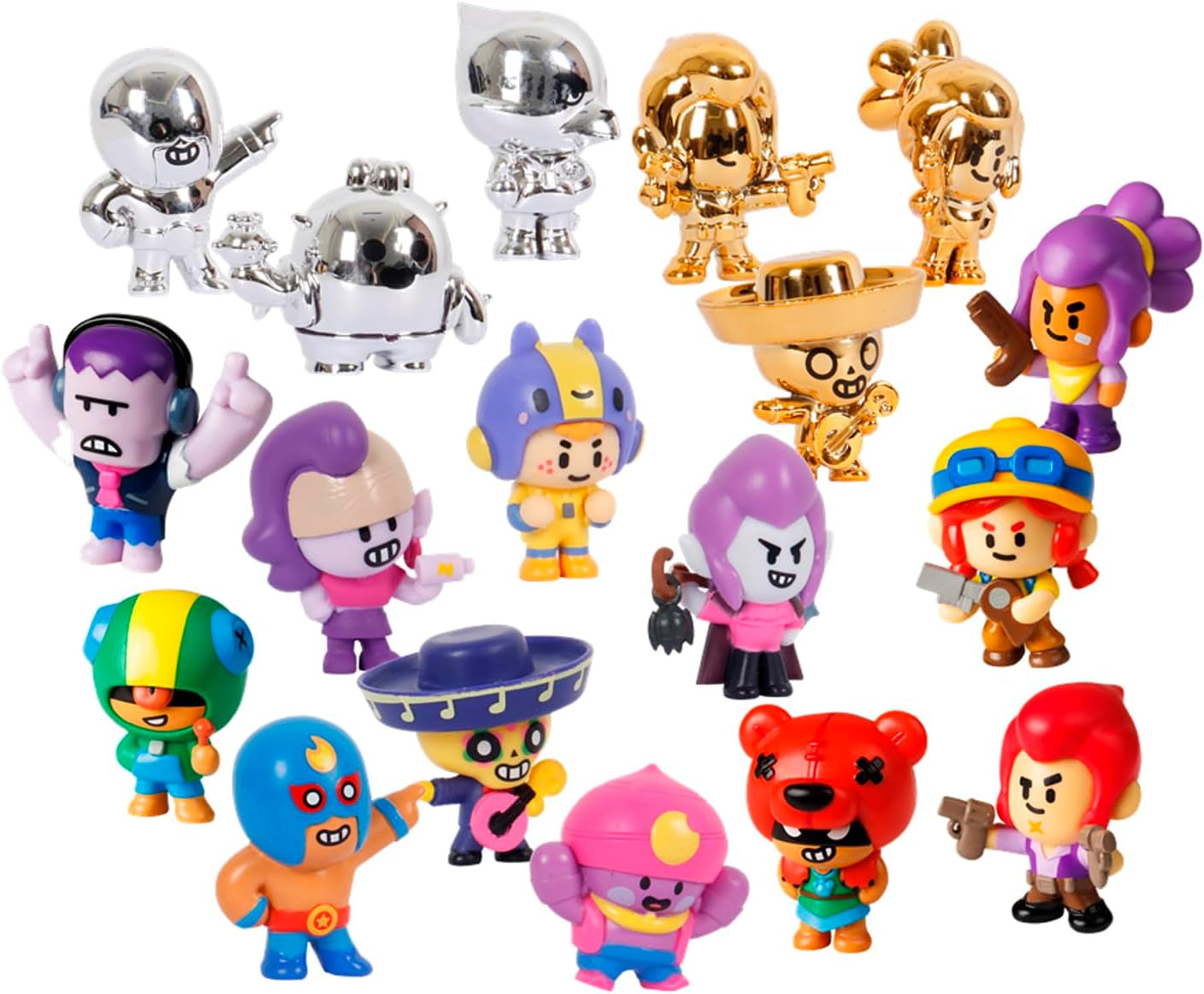 Bizak Brawl Stars 64112017-1 Figur, 1 Stück, 4 cm große Figur in Überraschungsbox, Multiplayer-Kampfspiel, Alter 3+, Actionfiguren, Naty Shop
