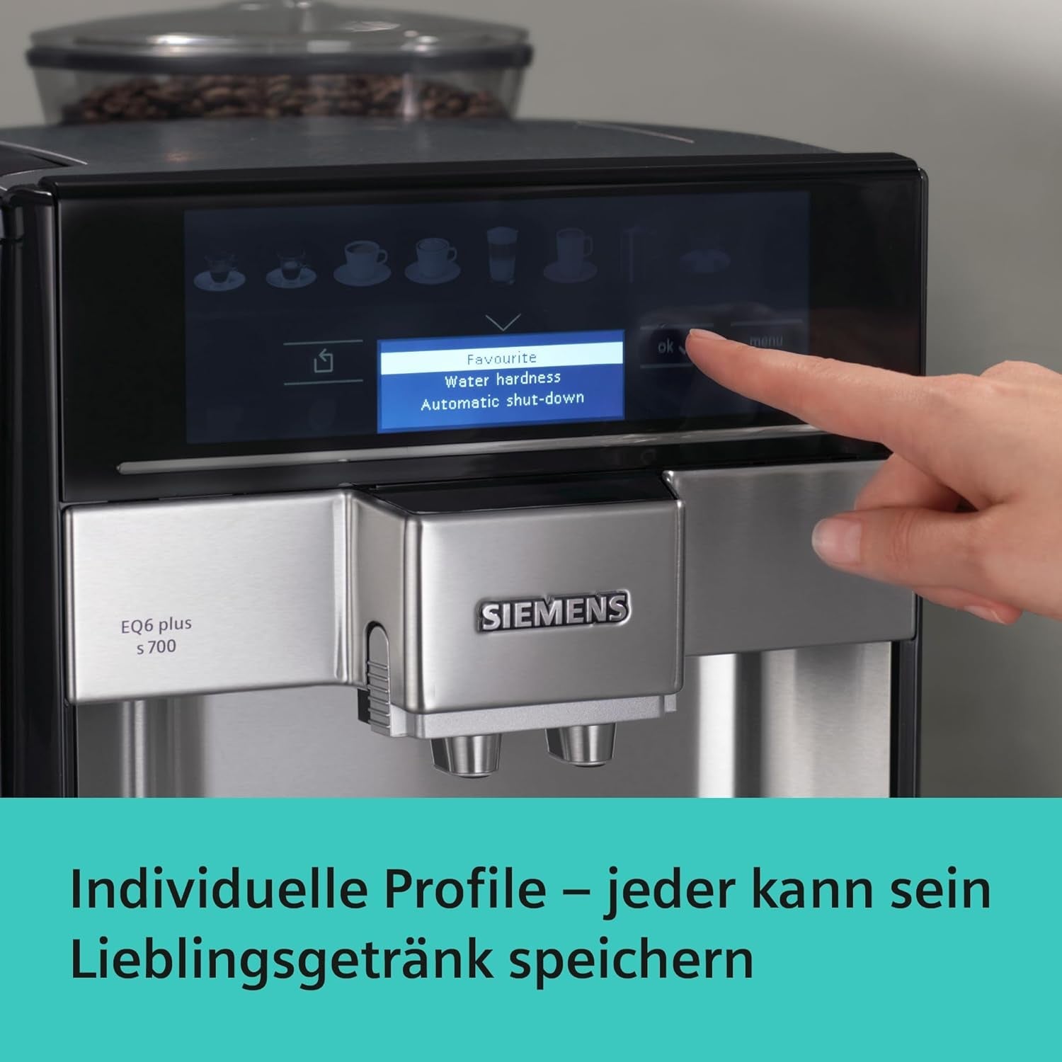 Espressor automat Siemens EQ.6 plus s700 TE657503DE, pentru multe specialități de cafea, spumator de lapte, râșniță ceramică, funcție dublă de cafea, anticalcar, curățare automată cu abur, 1500 W, oțel inoxidabil
