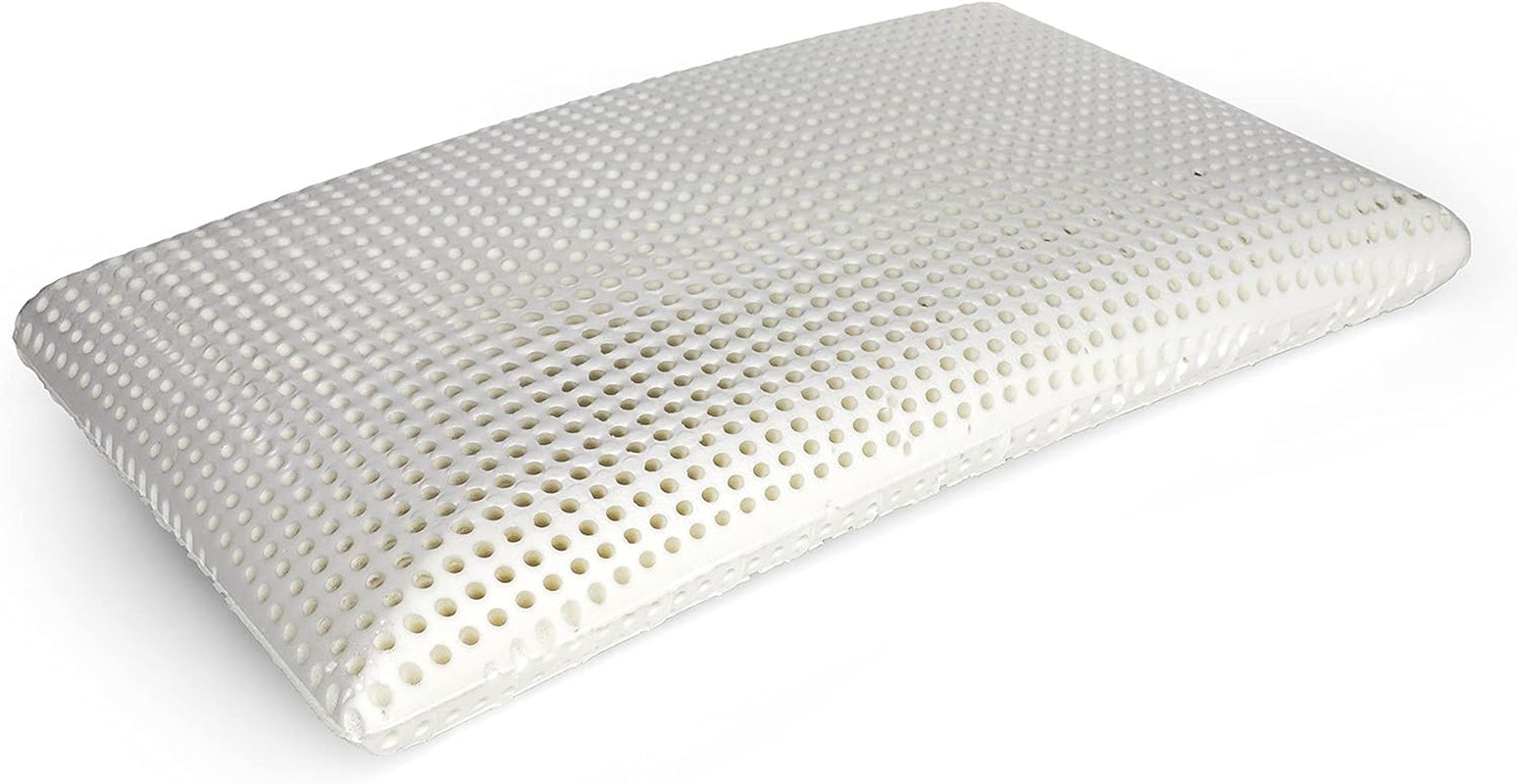 Talamo Italia Set de 2 perne pentru pat, 100% Made in Italy, pernă detașabilă "săpun" din spumă de memorie perforată, hipoalergenică și respirabilă, 70X40Xh16 Cm Perne standard Naty Shop Altezza 16 Fără capac Singolo