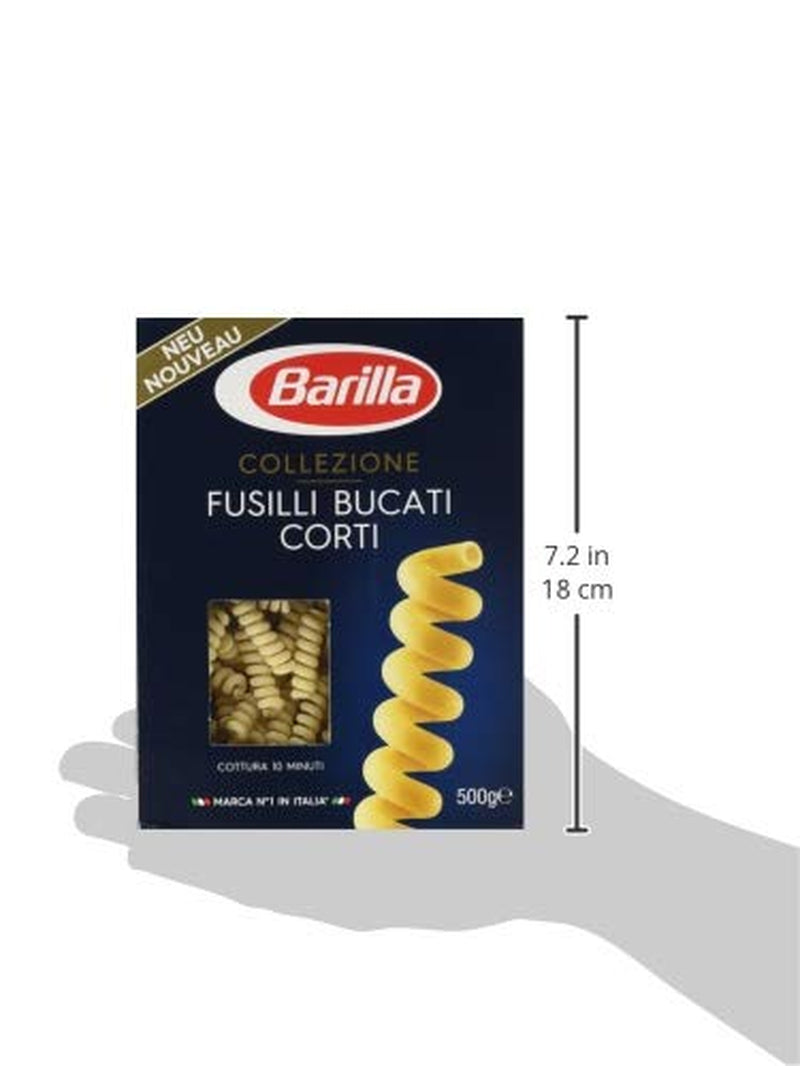 Pasta Barilla Collezione Fusilli kurze Stücke, (1 x 500 g)