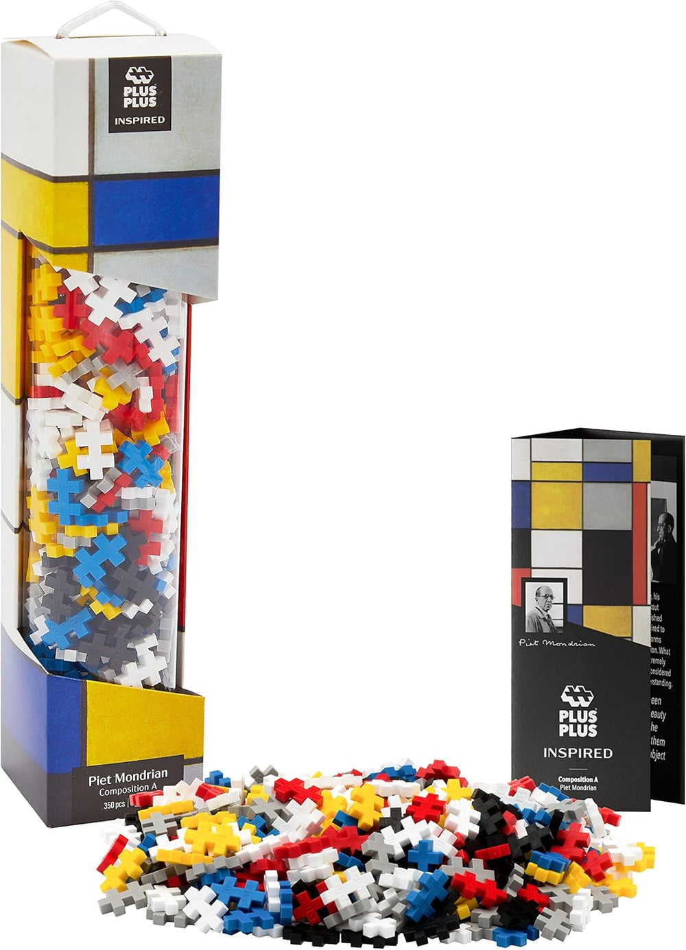 Plus-Plus 5163 Geniales Konstruktionsspielzeug, Sonnenblumen von Vincent Van Gogh, Inspired-Edition, Kreativ-Bausteine ​​​​Tube, 350 Teile, Sunflowers