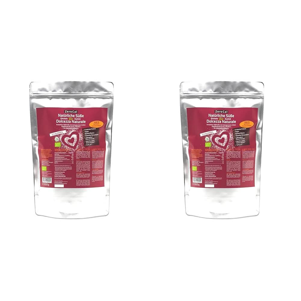 Zerocal - Bio-Erythrit 1 kg Süßstoffe Naty Shop 2 x 1 kg