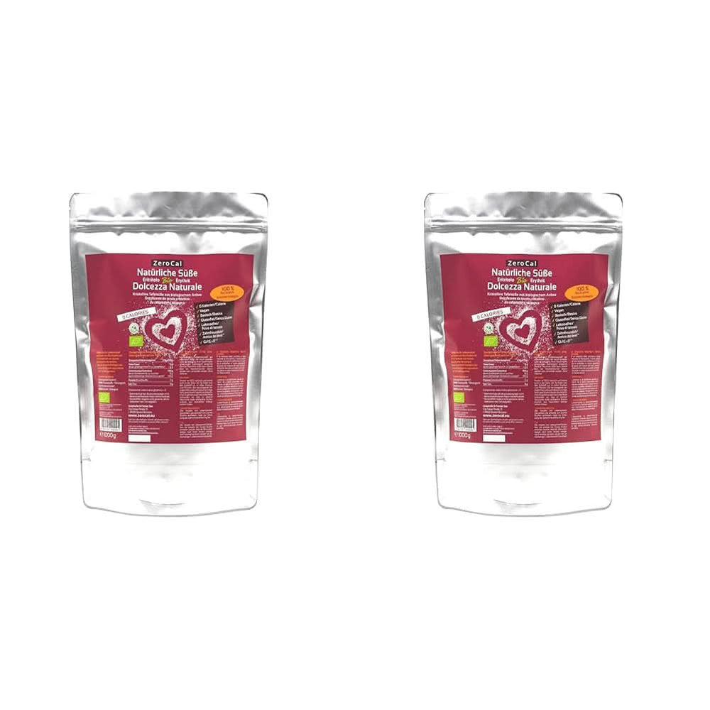 Zerocal - Bio-Erythrit 1 kg Süßstoffe Naty Shop 2 x 1 kg