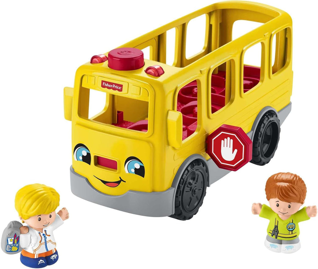 Fisher-Price HJN36 - Autobuz școlar Little People - versiune multilingvă, jucărie cu muzică pentru copii mici și preșcolari de la 1 an în sus Jucarii Bebe Naty Shop Titlu implicit