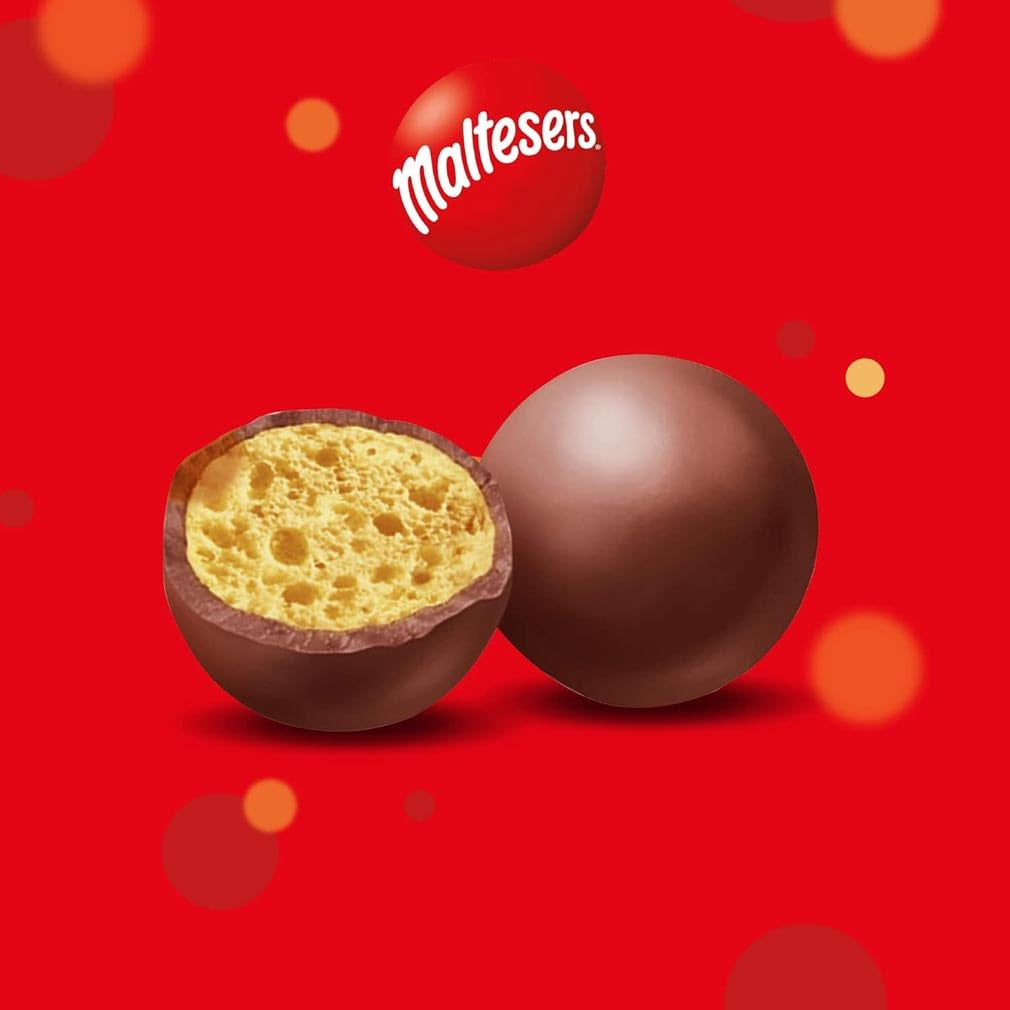 Maltesers Schokoladenkugeln mit knusprigem und leichtem Kern, luftiger Schokoladensnack, 1 Packung (1 x 175 g)