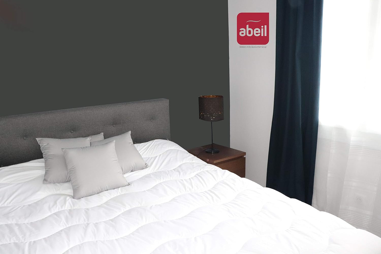 Steppdecke Aerelle Blau 200 x 200 cm – Ökologische Bettdecken und Steppdecken Naty Shop