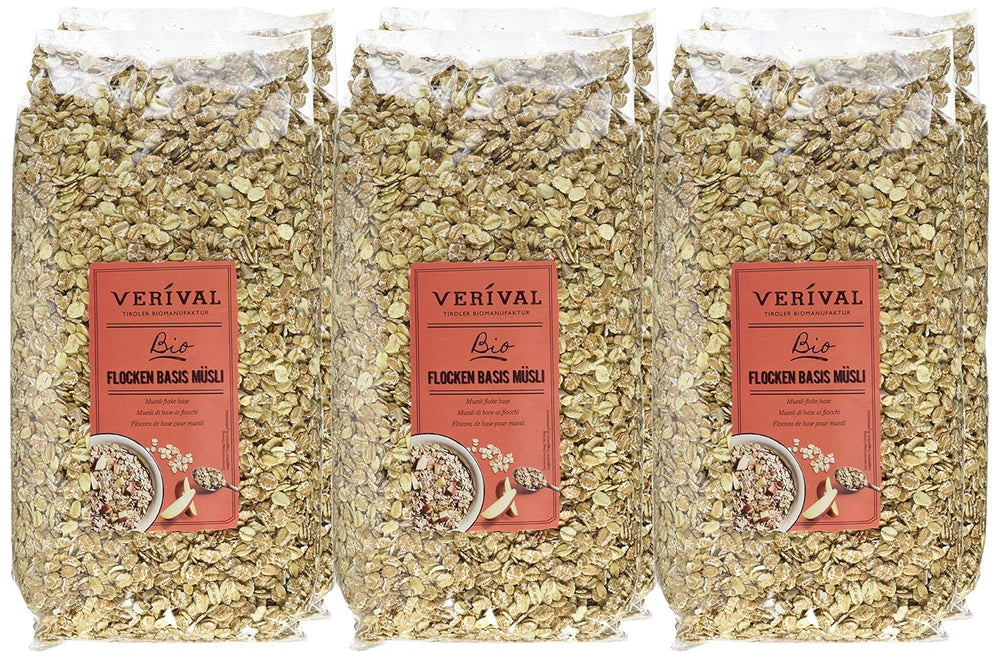 Verival Flakes Müslibasis - Bio, 6er Pack (6 x 1 kg)