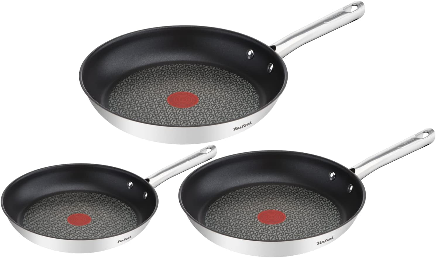 TEFAL DUETTO Pfannenset 3-teilig 20/24/28 cm, Induktion Töpfe und Pfannen Naty Shop Standardtitel