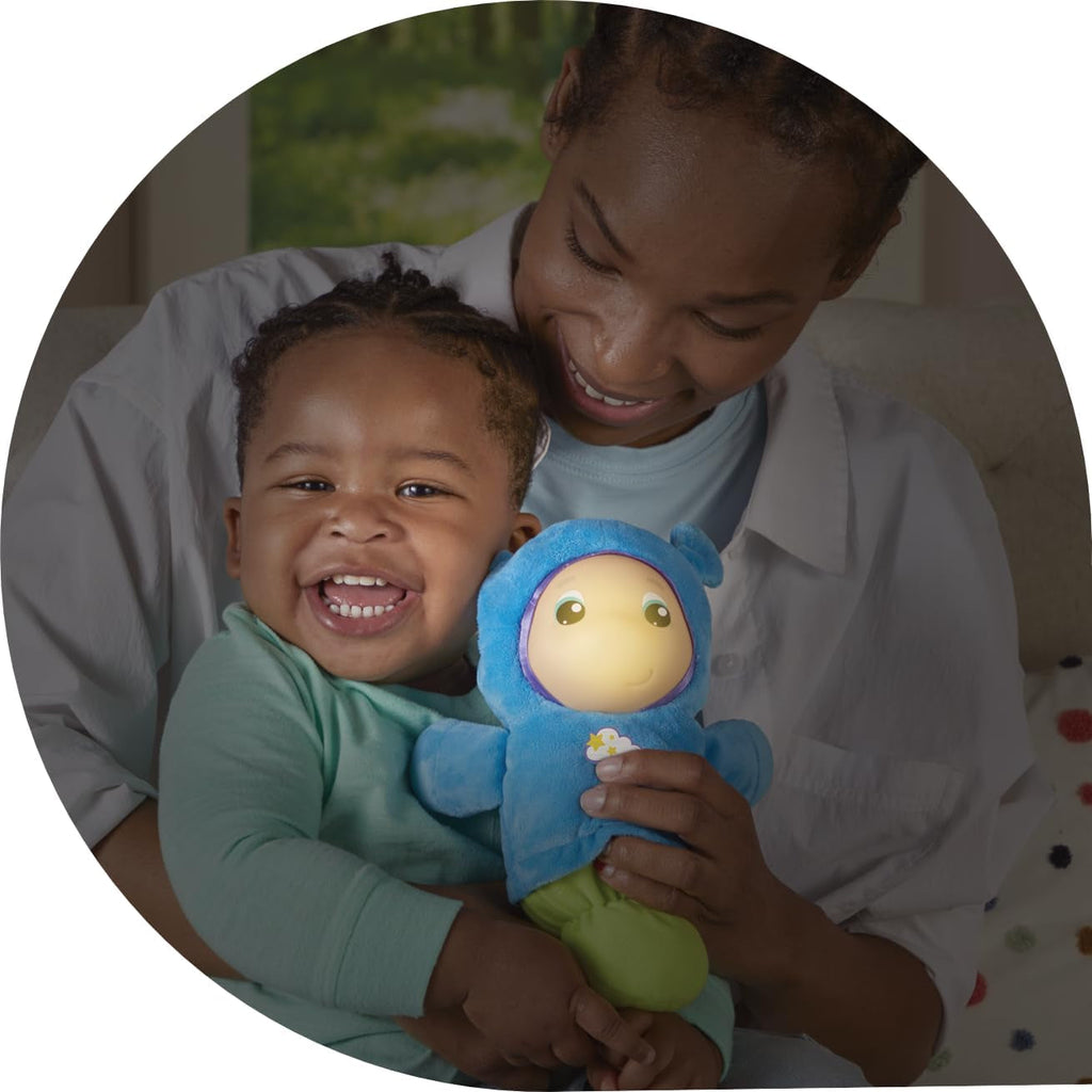 Jucărie de pluș Playskool, luminoasă, albastră, pentru somn, potrivită pentru copii de la 0 luni. Jucarii Bebe Naty Shop