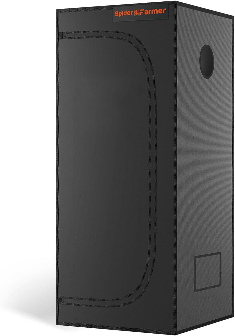 Spider Farmer Pro 70 x 140 x 200 cm großes Wachstumszelt mit Rolltür, Beobachtungsfenster, abnehmbarer Bodenplatte, Mylar 2000D-Gewebe, für Indoor-Hydrokulturen mit SF4000, G4500, SE4500