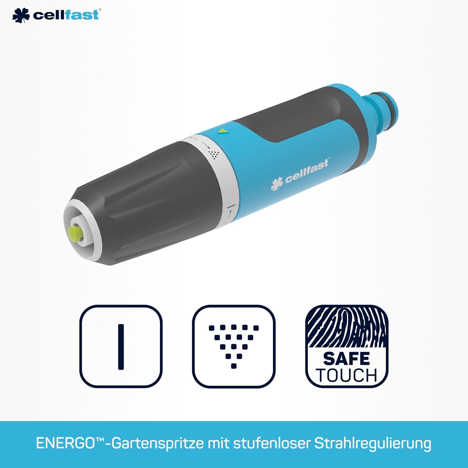 CELLFAST Pulverizator de curățare Lance de curățare Aspersor de grădină Aspersor pentru gazon Flori Plante Sistem Safetouch ENERGO