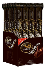 Lindt Chocolate Sticks Zartbitterschokolade LINDOR | 24 Schokoriegel x 37g | Mit einer zartschmelzenden Zartbitterschokoladenfüllung mit 60 % Kakao | Geschenk aus Schokolade | Geschenk aus Schokolade | Großpackung