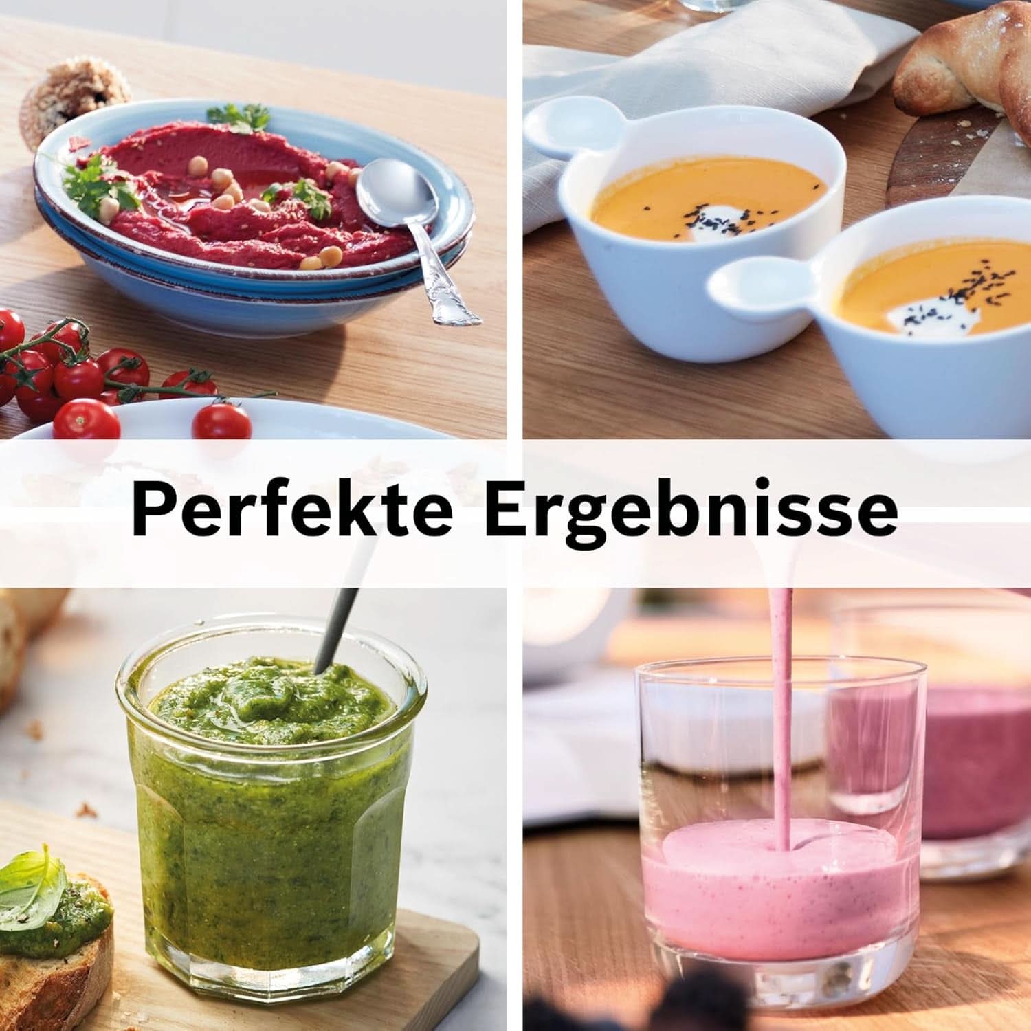 Bosch Standmixer Vitapower Serie 4 MMB6172SN, Verbesserte Version, 10 Jahre Motorgarantie, Edelstahl-Klingen, 1.5L Glasbehälter, Spülmaschinenfeste Teile, 30.000 U/Min, 1200 W, Silver Kitchen Naty Shop