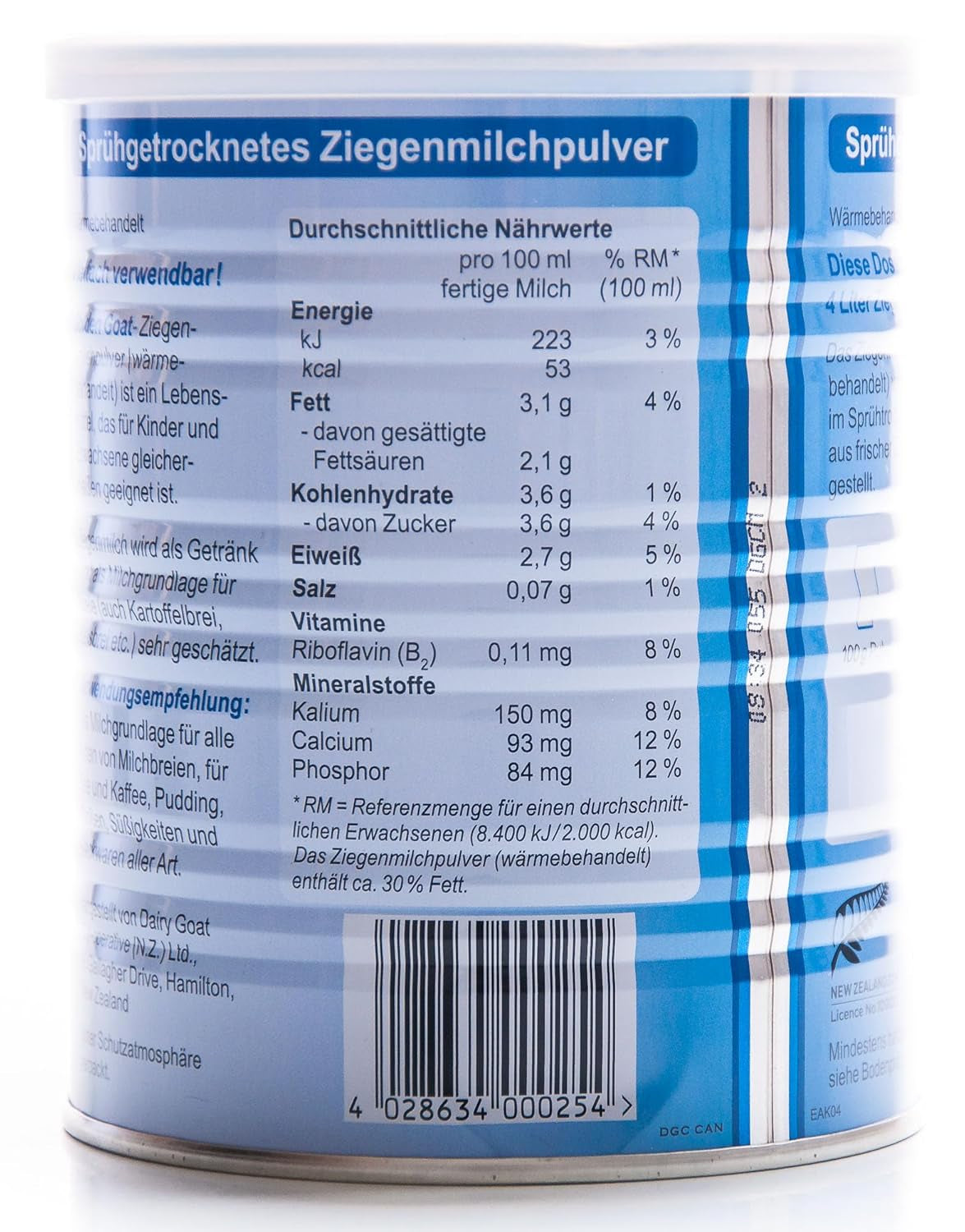 Ziegenmilchpulver 400 g - 1 Stück