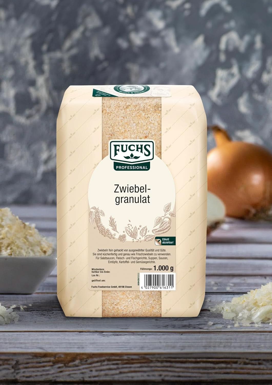 Fuchs Profi Zwiebelgranulat, 1 kg Gewürze Naty Shop