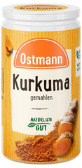 Ostmann Gewürze - Kurkuma gemahlen | Perfektes Gewürz für Curry- und Reisgerichte | Verleiht Gerichte eine goldgelbe Farbe | Natürliche Inhaltsstoffe | 40 g in der Streudose