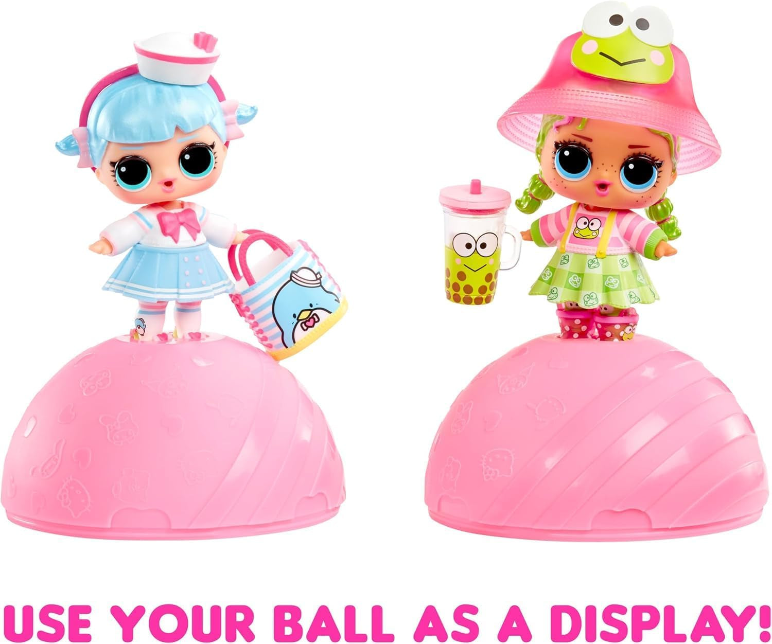 LOL Surprise! Iubește Hello Kitty și prietenii - 1 păpușă cu 7 surprize, selecție aleatorie, 8 obiecte de colecție, pentru copii cu vârsta de 4 ani și peste, roz