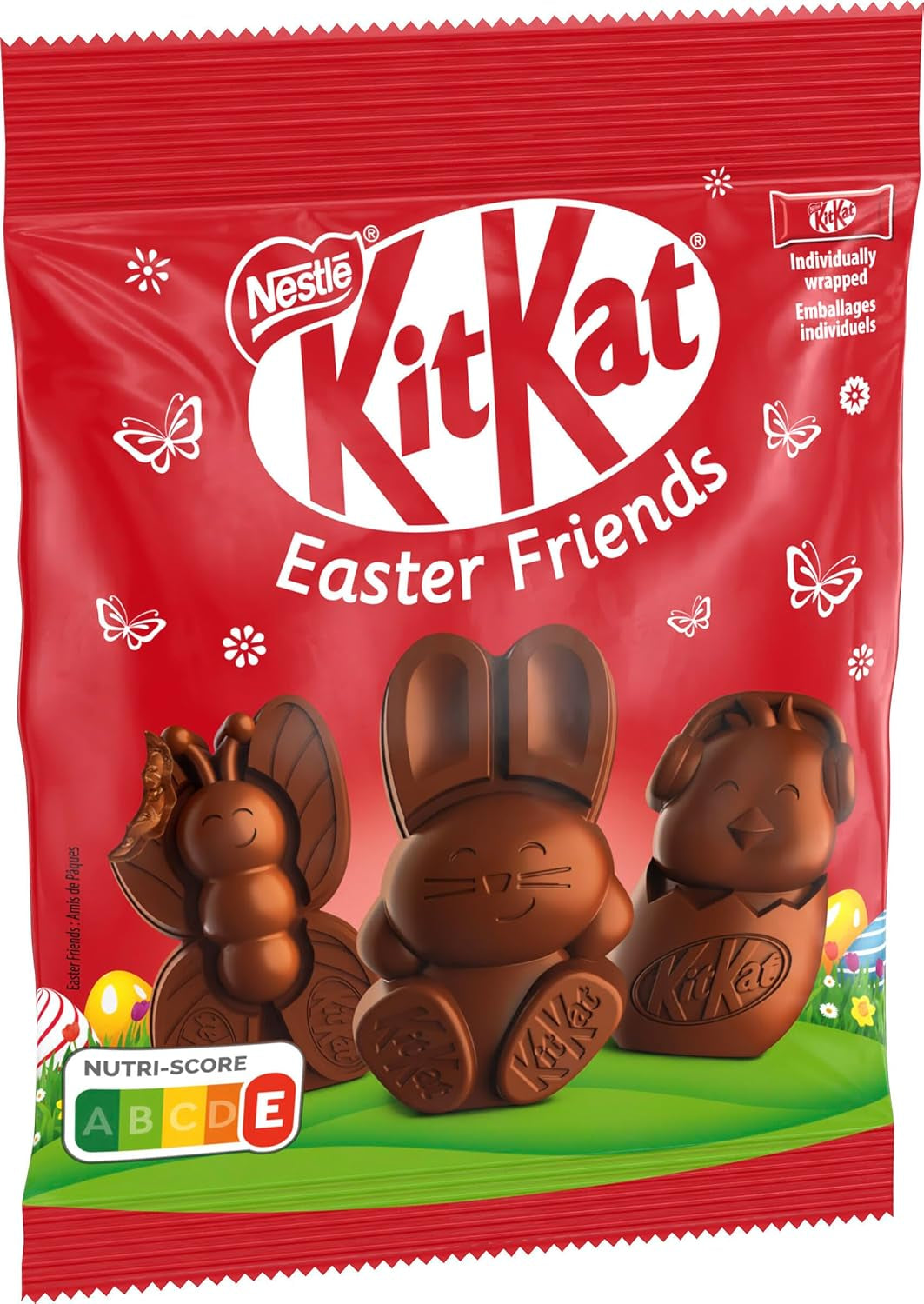 NESTLÉ Easter Friends, Oster-Minifiguren aus Vollmilchschokolade mit knusprigen Stücken, 1 Packung (1 x 65 g)