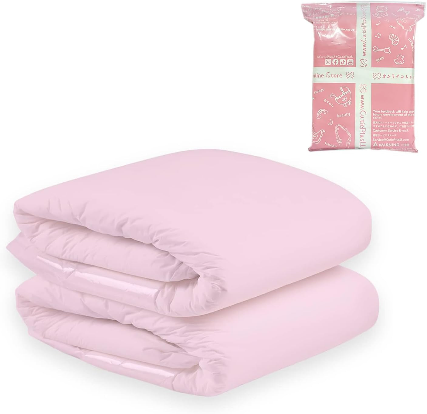 CutiePlusU Windeln für Erwachsene, trockene Oberfläche, maximale Saugfähigkeit über Nacht, Einweg-Inkontinenzwindel – Blau, Rosa, Weiß, 3er-Pack (Mittel 71–96 cm)