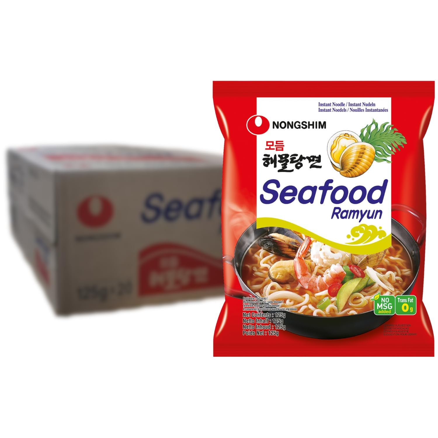 Instant-Nudeln Nong Shim Kimchi Ramyun, große Schüssel – koreanische Ramen-Suppe – schnelle Zubereitung – 1 Packung 112 g
