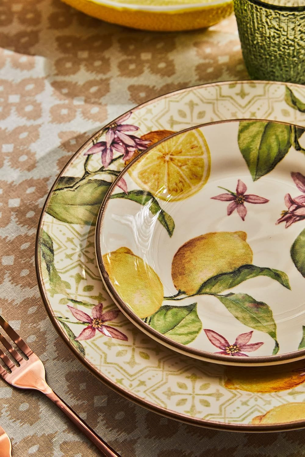 Set de veselă Zagara pentru 6 persoane, 18 piese, ceramică, multicolor