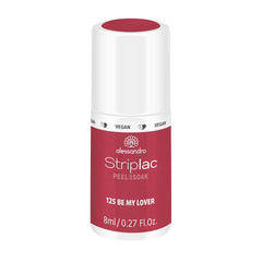 UV-Nagellack alessandro Striplac Be My Lover – Zart und langlebig – Einfache Entfernung dank Peel-Off-Entfernungstechnologie – Vegan und tierversuchsfrei – 8 ml