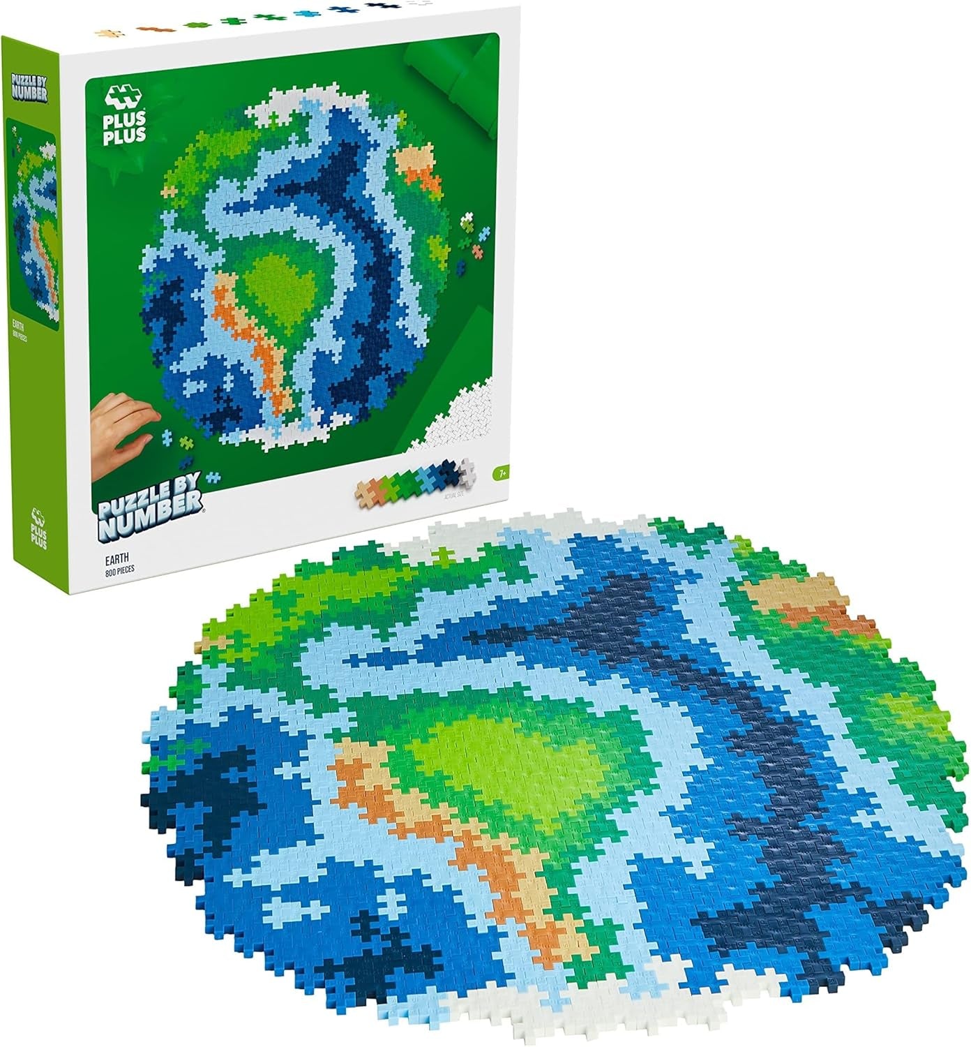 PLUS PLUS Earth Block Puzzle 800 Stück(e) Globus, Erde