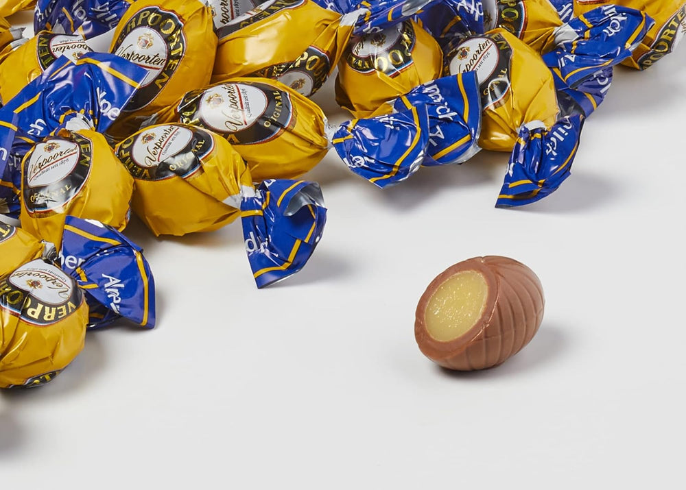 RCP Verpoorten Minis, Eierlikör-Trüffel, Alpenmilchschokolade, flüssige Füllung, enthält Alkohol, tolles Geschenk, 110 g (2er-Pack)