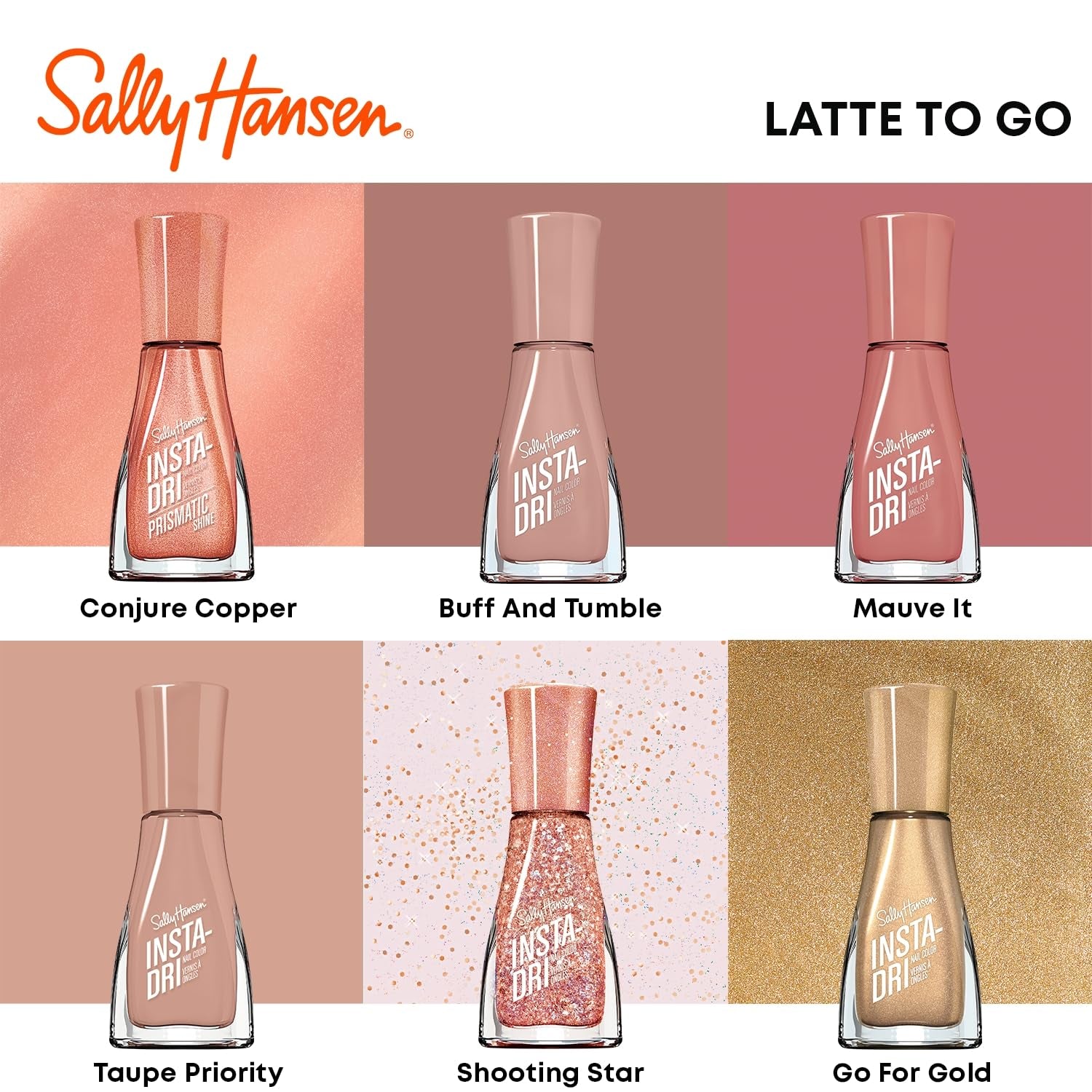 Insta-Dri Nagellack, schnell trocknend, lang anhaltender professioneller Maniküre-Effekt, 9,17 ml, 133 im Handumdrehen