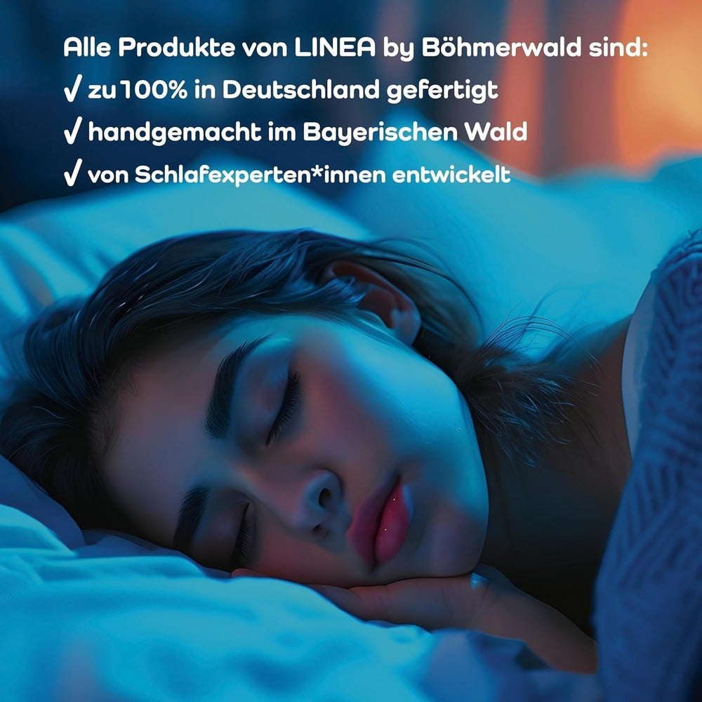 LINEA by Böhmerwald - Cosy - Pernă de înaltă calitate Balance, 40X80, 70% pene clasa 1, 30% puf nou, potrivit pentru alergici, lavabil până la 60°C, produs în Germania Perne standard Naty Shop