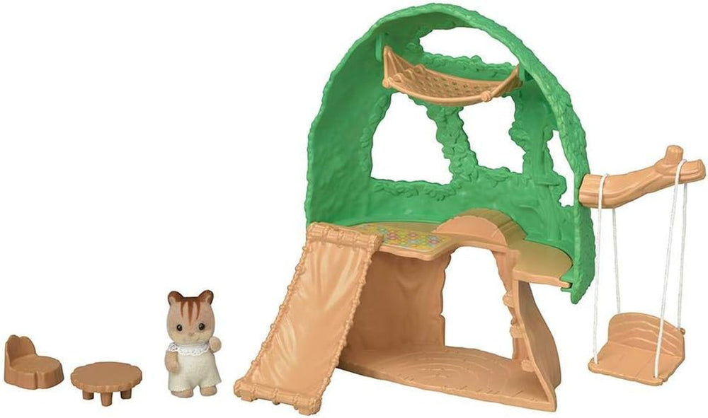 Sylvanian Families 5318 Căsuța în copac pentru bebeluși - Set de joacă pentru casă de păpuși