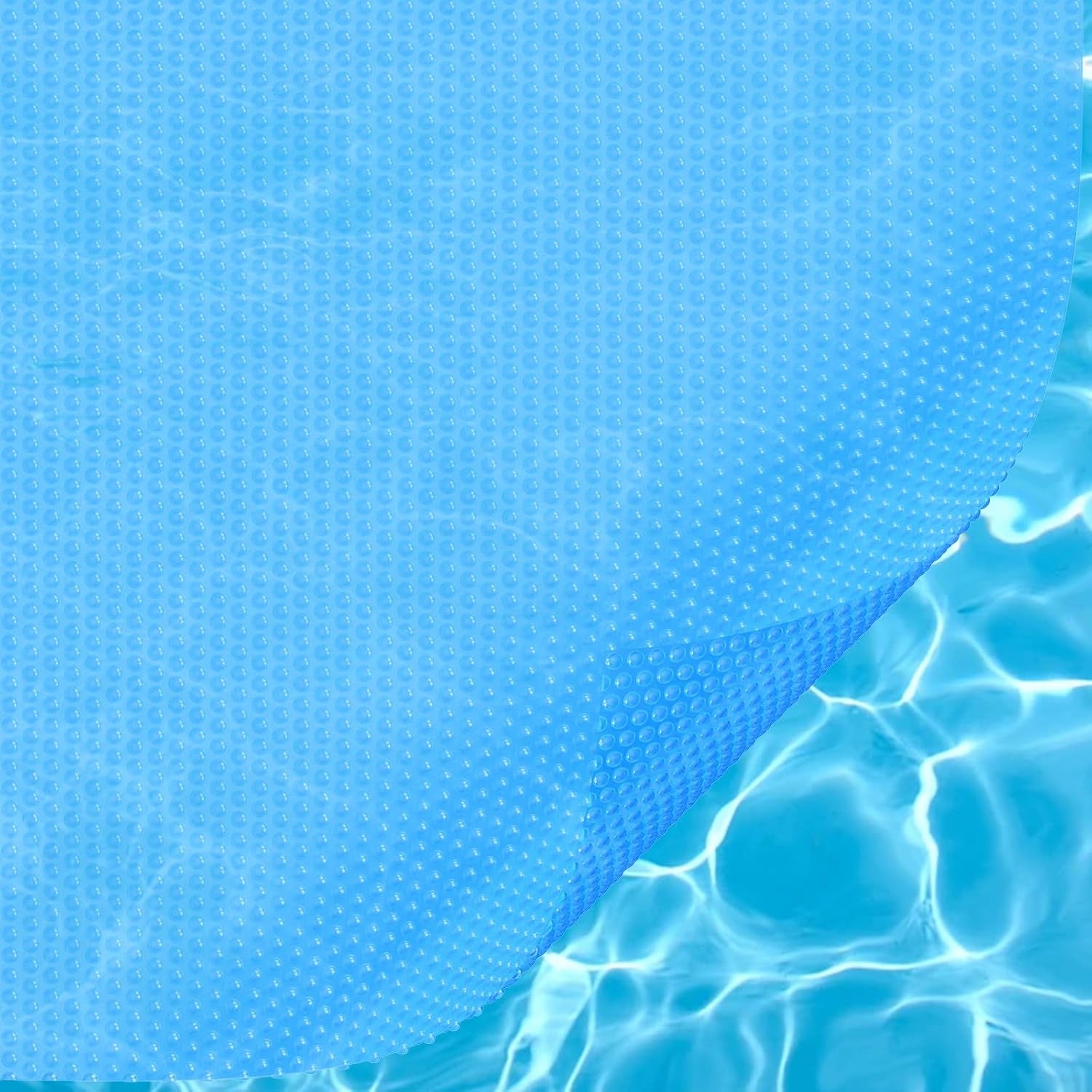 VEVOR Solar-Poolplane, 9,75 x 4,87 m, rechteckige Solardecke für Schwimmbäder, Solarabdeckung für oberirdische Pools, 16 Mil blaue Solarplanen