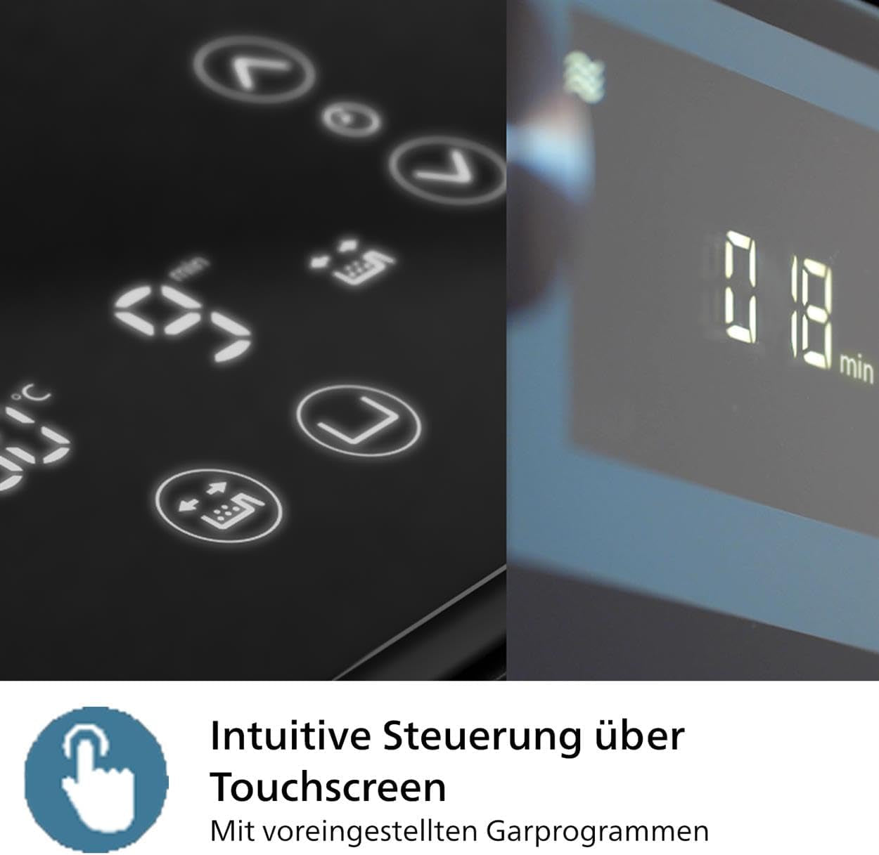 Philips Airfryer Dual Basket 3000-Serie, 9 l, 2 Körbe, 2 Gerichte gleichzeitig fertig, Rapidair-Technologie plus Heißluftgeräte Naty Shop