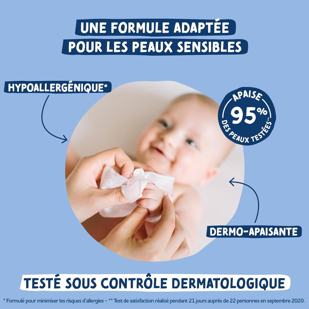 Pachet de 8 pachete de șervețele de curățare compostabile cu apă, 50 de bucăți