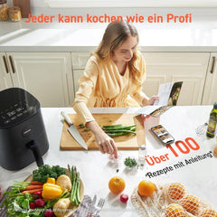 COSORI Airfryer, 7-in-1-Heißluftfritteuse 4,7 l, max. 230 °C und 55 dB Geräuschpegel, über 100 Rezepte, Haushaltsgeräte, Naty Shop